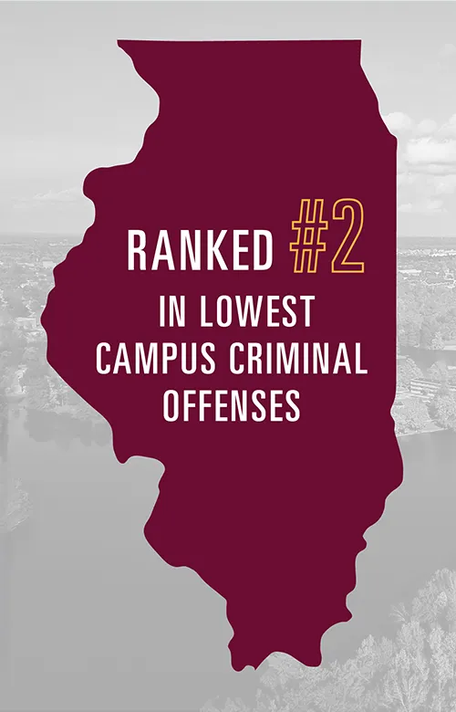 SIU is rankded #2 in lowest campus criminal offenses